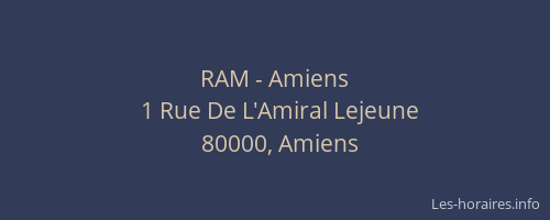 RAM - Amiens