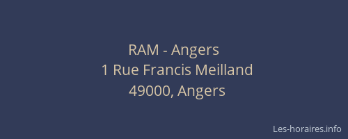 RAM - Angers