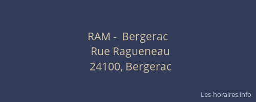 RAM -  Bergerac