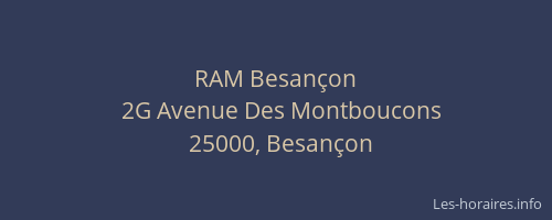 RAM Besançon
