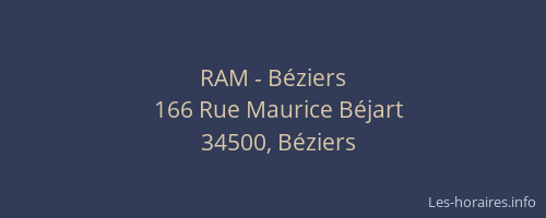 RAM - Béziers