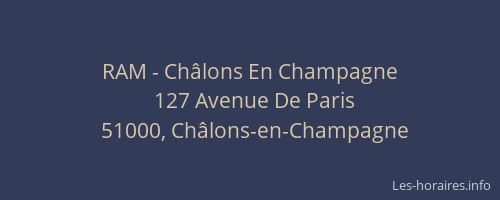 RAM - Châlons En Champagne