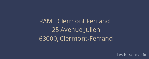 RAM - Clermont Ferrand