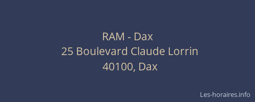RAM - Dax