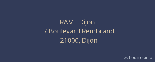 RAM - Dijon