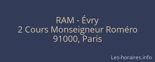 RAM - Évry