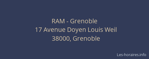 RAM - Grenoble