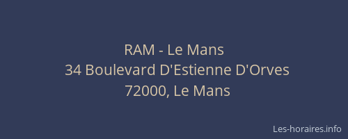 RAM - Le Mans