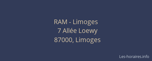 RAM - Limoges