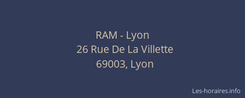 RAM - Lyon