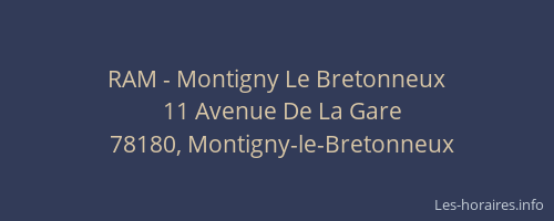 RAM - Montigny Le Bretonneux