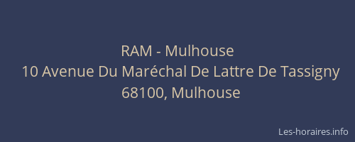 RAM - Mulhouse