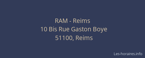 RAM - Reims