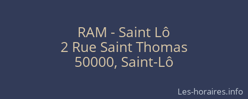 RAM - Saint Lô