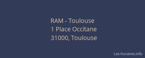 RAM - Toulouse
