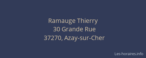 Ramauge Thierry
