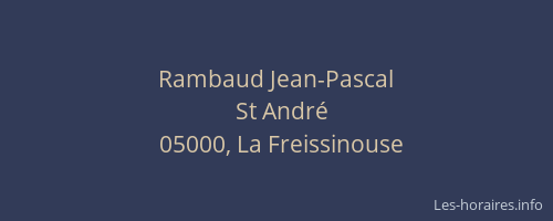 Rambaud Jean-Pascal
