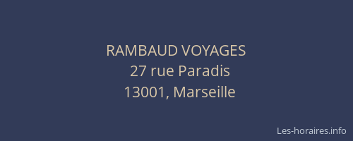 RAMBAUD VOYAGES