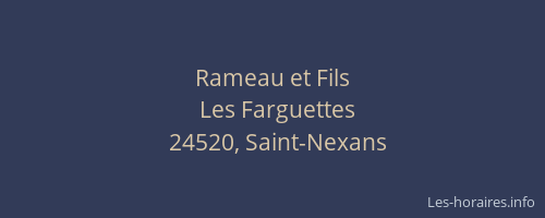 Rameau et Fils