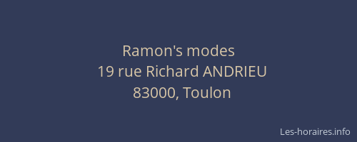 Ramon's modes