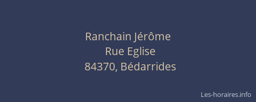 Ranchain Jérôme