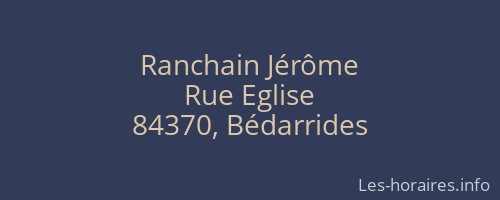 Ranchain Jérôme