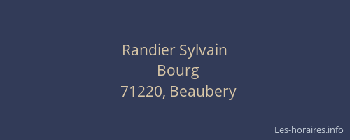 Randier Sylvain