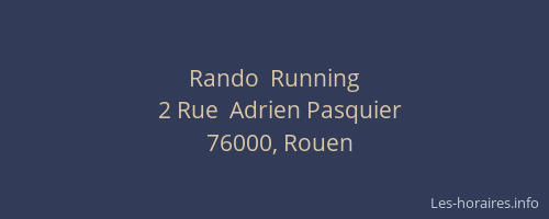 Rando  Running