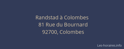 Randstad à Colombes