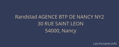 Randstad AGENCE BTP DE NANCY NY2