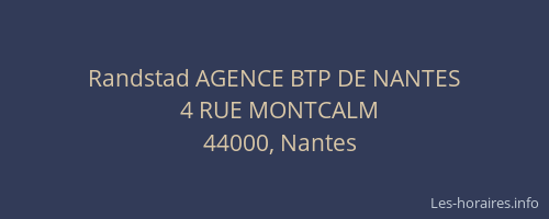 Randstad AGENCE BTP DE NANTES