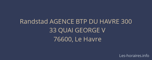 Randstad AGENCE BTP DU HAVRE 300