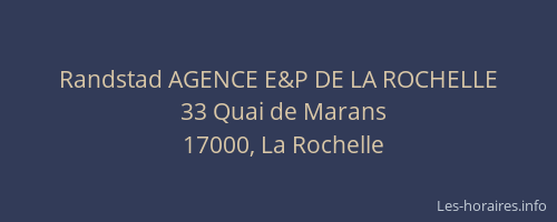 Randstad AGENCE E&P DE LA ROCHELLE