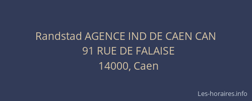 Randstad AGENCE IND DE CAEN CAN