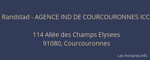 Randstad - AGENCE IND DE COURCOURONNES ICC