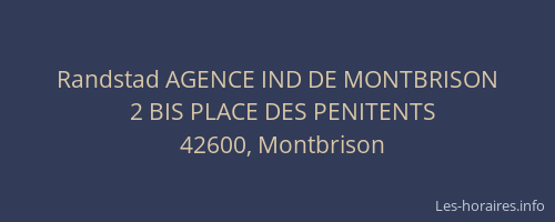 Randstad AGENCE IND DE MONTBRISON