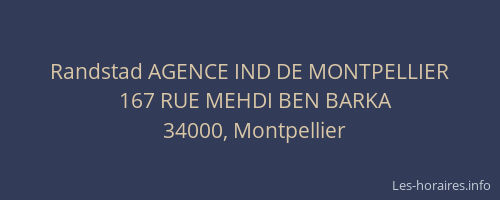 Randstad AGENCE IND DE MONTPELLIER