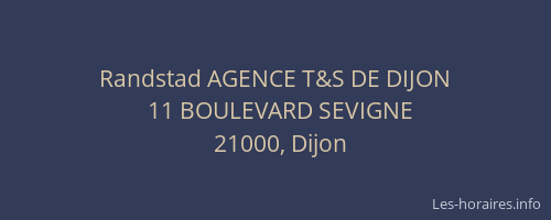 Randstad AGENCE T&S DE DIJON