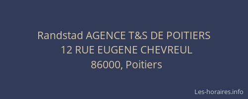 Randstad AGENCE T&S DE POITIERS