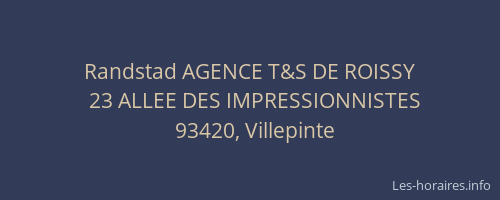 Randstad AGENCE T&S DE ROISSY