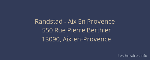 Randstad - Aix En Provence