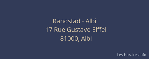 Randstad - Albi