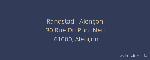 Randstad - Alençon