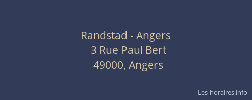 Randstad - Angers