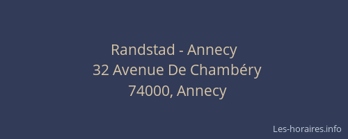 Randstad - Annecy