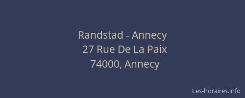 Randstad - Annecy