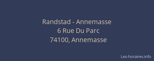 Randstad - Annemasse