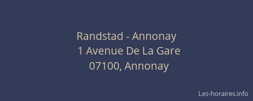 Randstad - Annonay