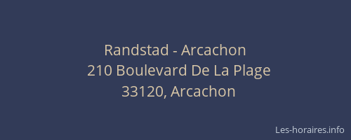 Randstad - Arcachon