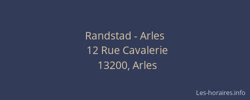 Randstad - Arles